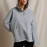Perfect White Tee | Mimi Heavier Fleece Hoodie - Heather Grey