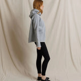 Perfect White Tee | Mimi Heavier Fleece Hoodie - Heather Grey