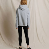 Perfect White Tee | Mimi Heavier Fleece Hoodie - Heather Grey