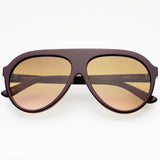 Freyrs | Maxwell Aviator Unisex Sunglasses Acetate - Burgundy