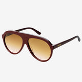 Freyrs | Maxwell Aviator Unisex Sunglasses Acetate - Burgundy