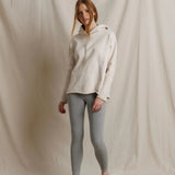 Perfect White Tee | Mimi Heavier Fleece Hoodie - Sugar