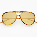 Freyrs | Shay Unisex Aviator Sunglasses - Tortoise/Gold Mirror