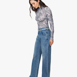 Habitual | Gwen Rhinestone Relaxed Bowed Slouch Jean - Pebble