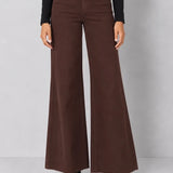 Dear John | Fiona Wide Leg Jean - Dark Oak
