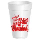 Sassy Cups | Feliz Navidad Sombrero Santa - 10 pack