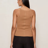 Sanctuary | Sprinter Rib Tank - Toasted Coconut