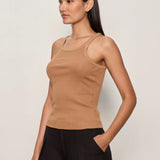 Sanctuary | Sprinter Rib Tank - Toasted Coconut