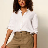Sanctuary | Linen Marine Short - Timber