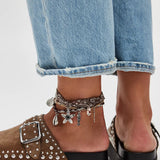 Free People | Cayatana Studded Mule - Taupe Suede