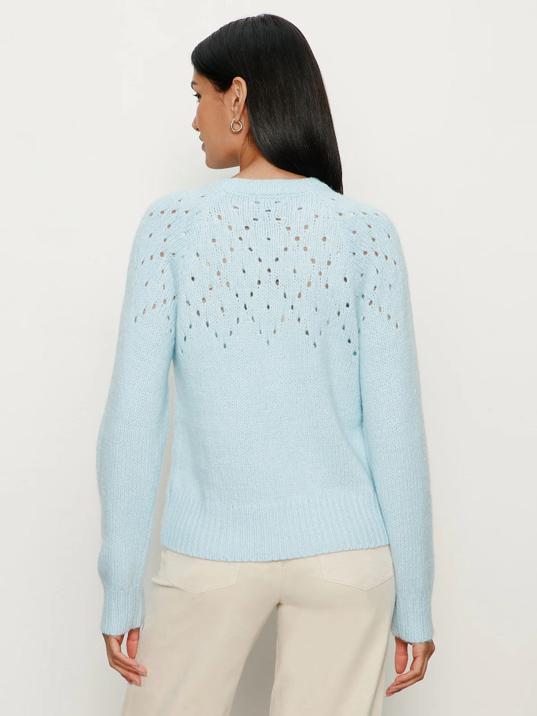 Sanctuary | Femme Openwork Sweater - Aquamarine