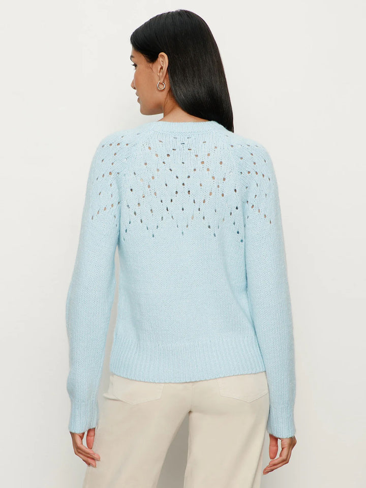 Sanctuary | Femme Openwork Sweater - Aquamarine
