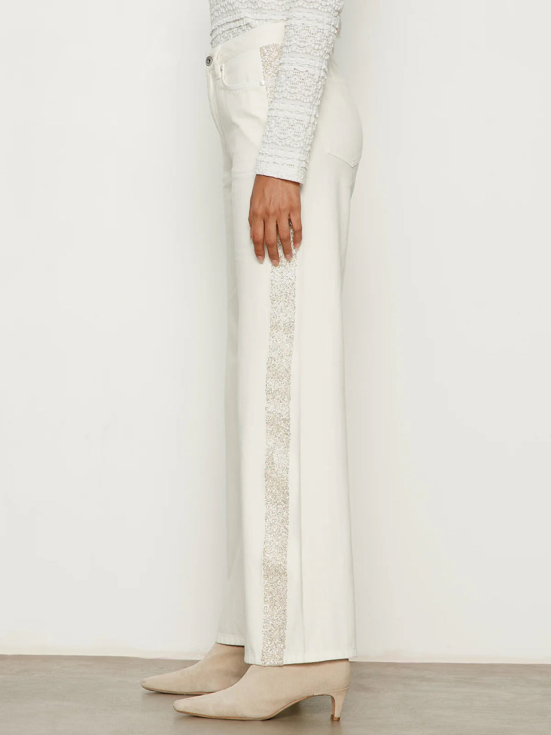 Sanctuary | Cadence Shimmer Stripe- Vanilla Creme