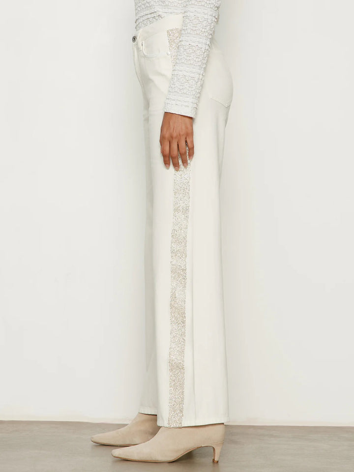 Sanctuary | Cadence Shimmer Stripe- Vanilla Creme