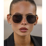 Freyrs | Austin Unisex Sunglasses - Gold/Gray