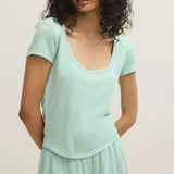 Z Supply | Flower Market Soft Knit Tee - Crystal Green