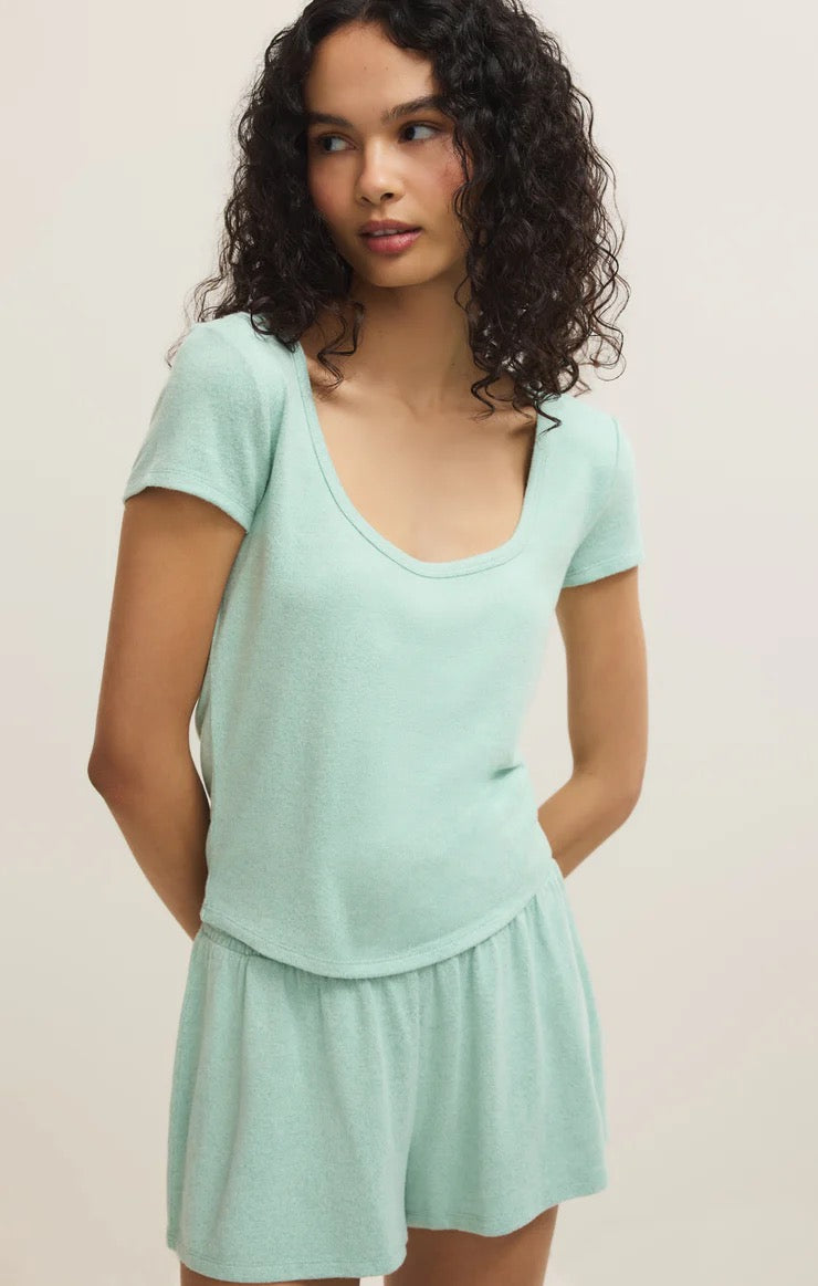 Z Supply | Flower Market Soft Knit Tee - Crystal Green