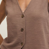 Z Supply | Noelle Textured Tank Top - Milk Shake