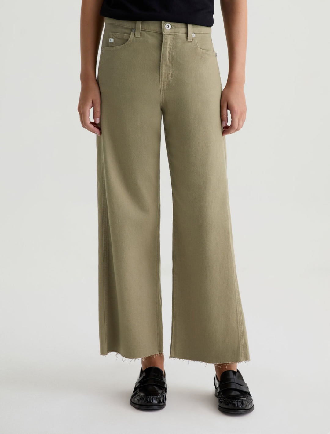 AG Jeans | Saige Wide Leg Crop Jean - Dusty Sage