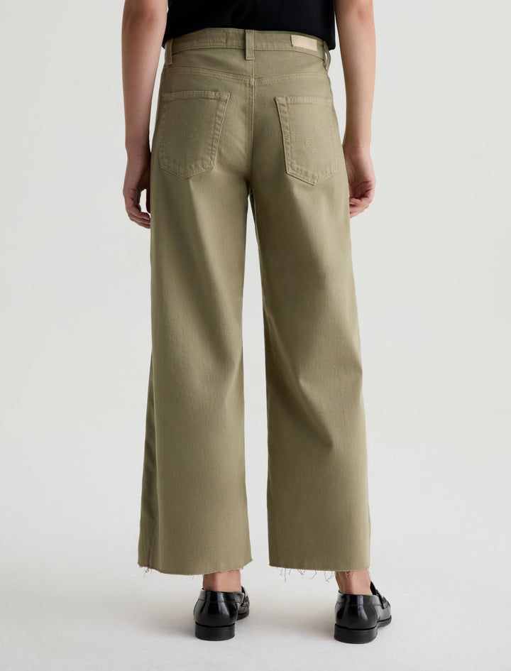 AG Jeans | Saige Wide Leg Crop Jean - Dusty Sage