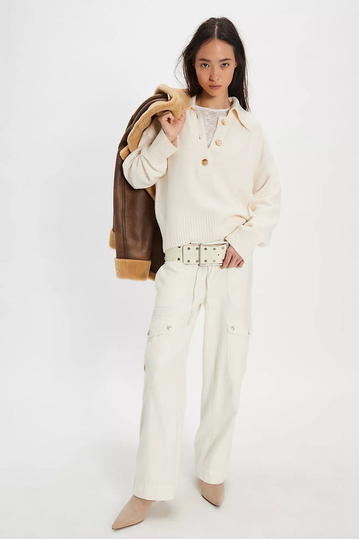 Free People | Trading Up Polo - Ivory