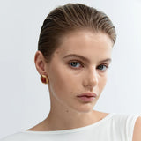 Prize Earrings - Gold/Burgundy