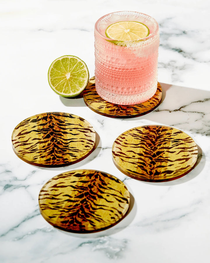 Bengal Print Coaster - Boxed Set Of Four