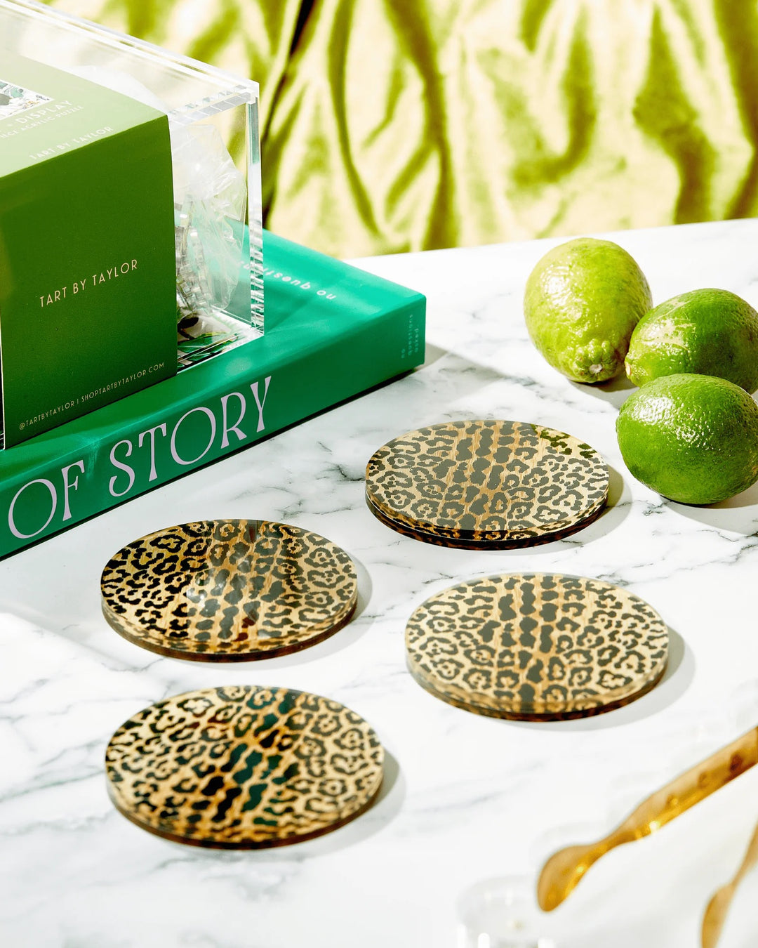 Leopard Print Coaster - Boxed Set Of Four