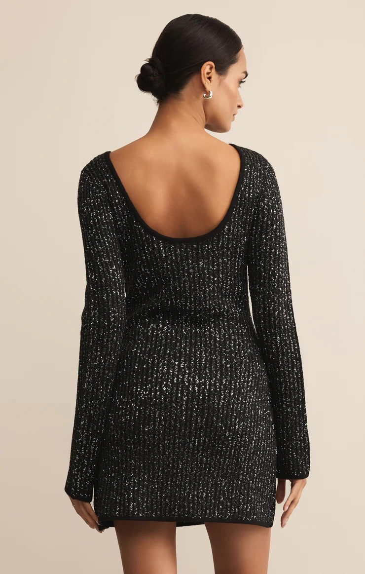Z Supply | La Marca Sequin Mini Dress - Black