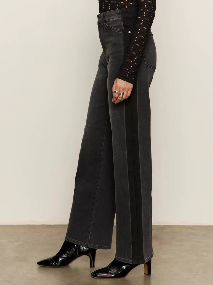 Sanctuary | Tuxedo Relaxed Straight Jean - Black Tie