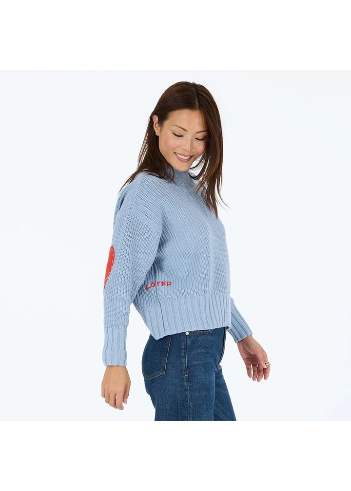 Kerri Rosenthal | Marlow Imperfect Sweater - Steel Blue