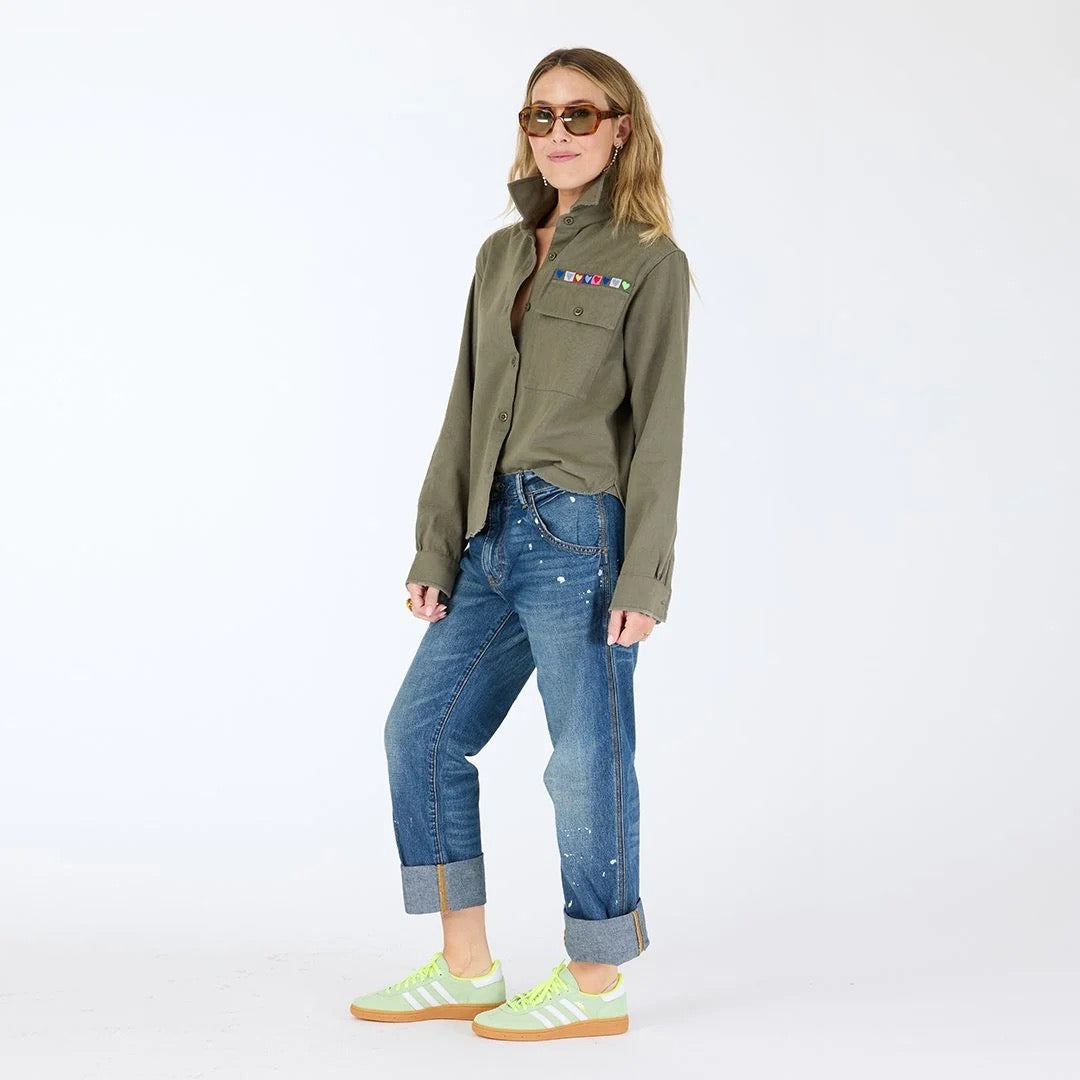 Kerri Rosenthal | Pia Love Brigade Shirt - Army Green