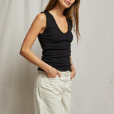 Perfect White Tee | Jordan Tank - True Black