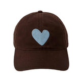 Kerri Rosenthal | KR Imperfect Heart Hat - Cocoa Chambray