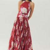Hutch | Abbey Dress - Red/Ivory