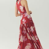 Hutch | Abbey Dress - Red/Ivory