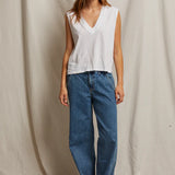 Perfect White Tee | Margot Sleeveless Tee - White
