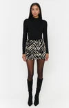 Show Me Your Mumu | Phoebe Mini Skirt - Zebra Faux Fur