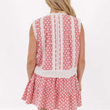 J. Marie | The Marna Lace Skort Set - Red Gingham