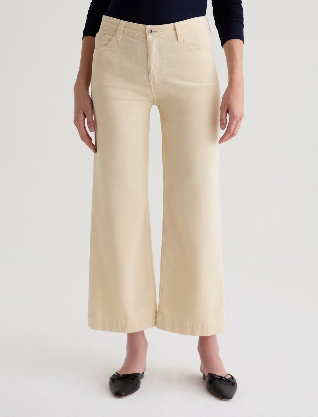 AG Jean | Saige Wide Leg Crop Cord - Opal Stone