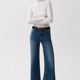 Pistola | Vivian Mid Rise Wide Leg - Blue Depths