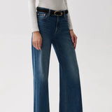 Pistola | Vivian Mid Rise Wide Leg - Blue Depths