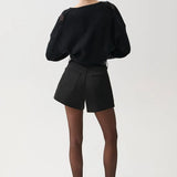 Pistola | Chiara V-Neck Lace Sweater - Black
