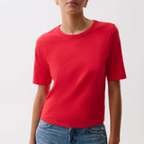 Pistola | Melinka Quarter Sleeve Crew Neck Tee - Negroni