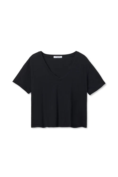 Perfect White Tee | Beckett V-Neck Tee - True Black