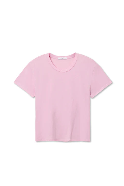 Perfect White Tee | Harley Boxy Crew Tee - Sugar Pink