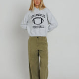 LA Football - Classic Hoodie- Heather Ash
