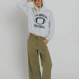 LA Football - Classic Hoodie- Heather Ash