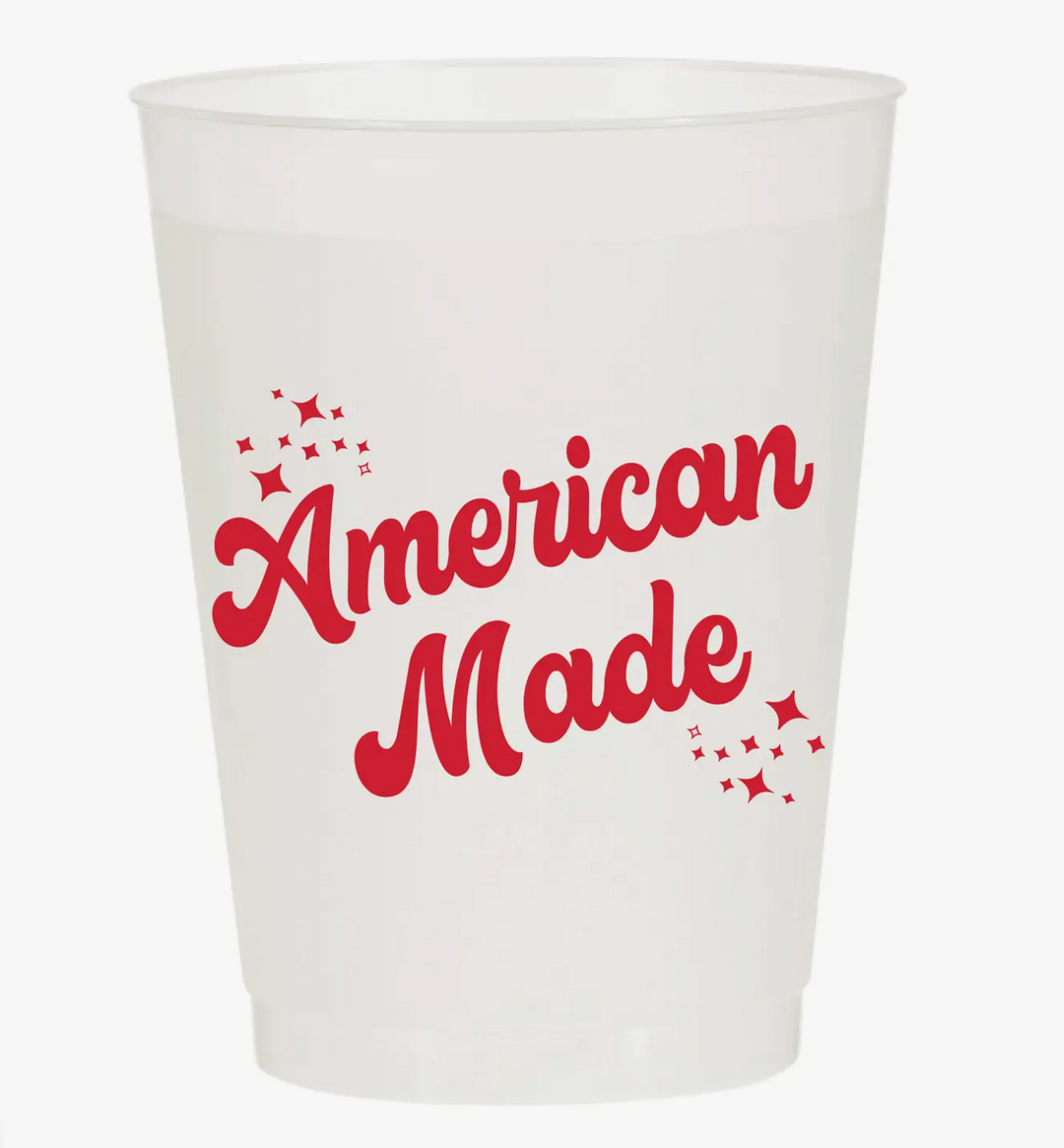 American Made Frosted Cups | Set of 6