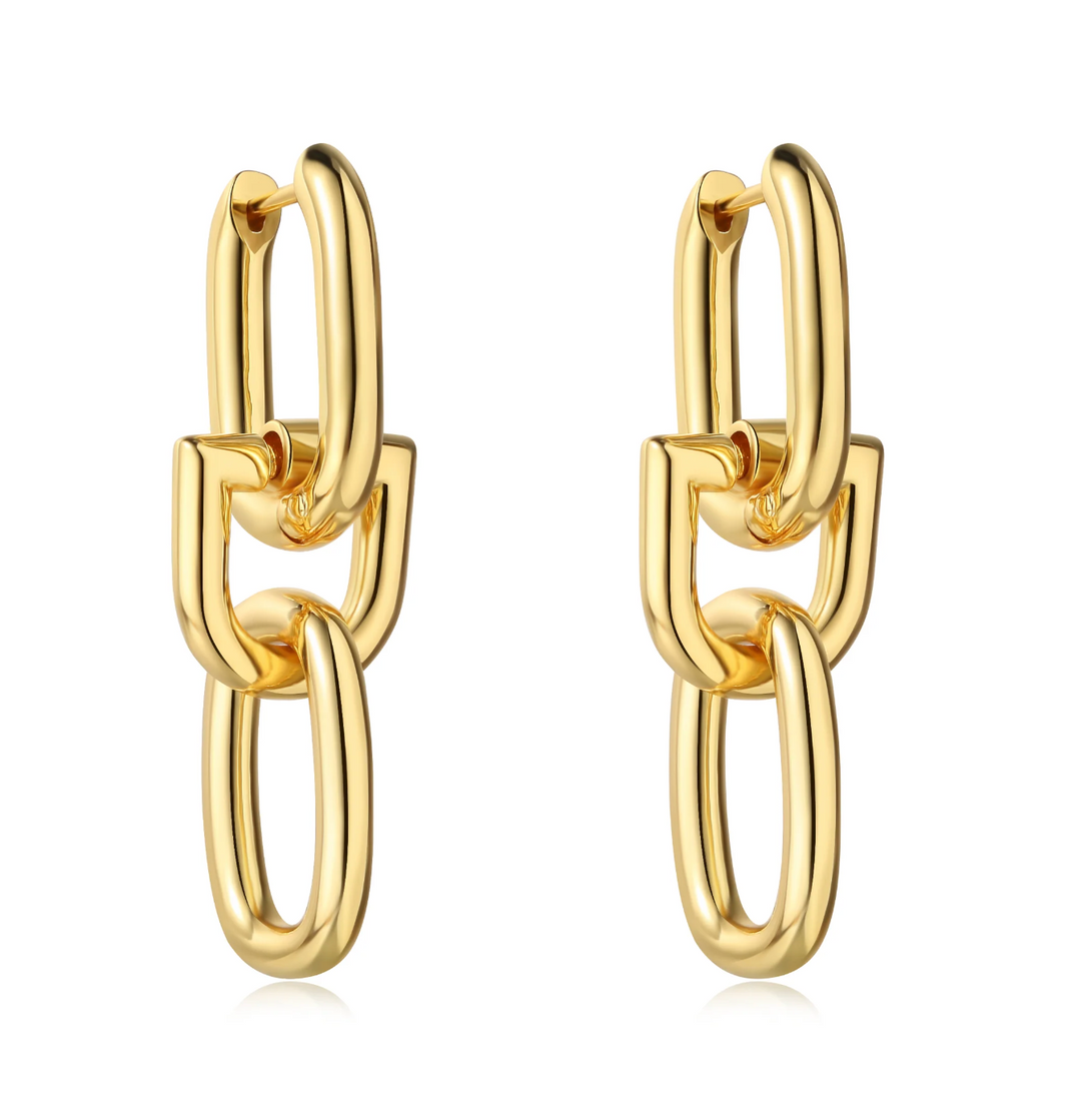 Camila Link Earring | Gold